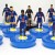Subbuteo Andrew Table Soccer Paris St Germain 2018-19 on Classic Hasbro bases